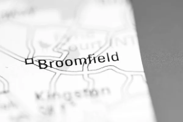 ブルームフィールドだ 地理地図上のイギリス — ストック写真