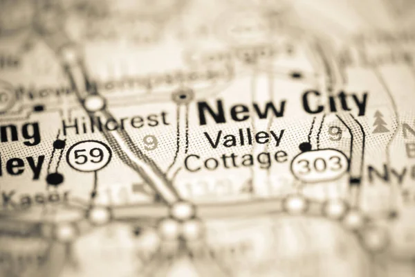Valley Cottage New York Usa Geography Map — Stock Photo, Image