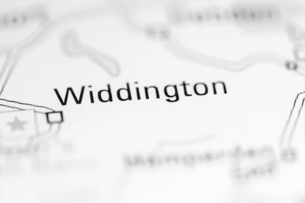 Widdington Zjednoczone Królestwo Mapie Geograficznej — Zdjęcie stockowe