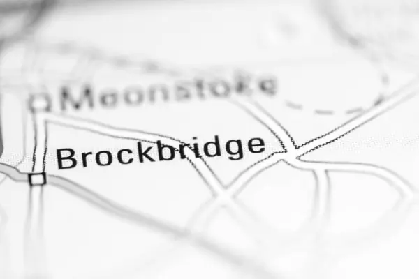 Brockbridge Zjednoczone Królestwo Mapie Geograficznej — Zdjęcie stockowe