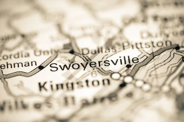 Swoyersville Pensylvánie Usa Mapě Geografie — Stock fotografie