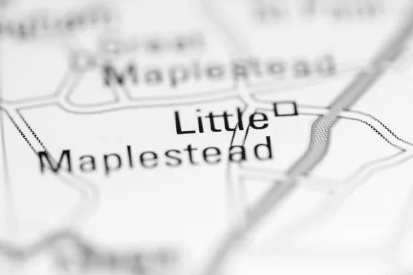 Pequeno Maplestead Reino Unido Sobre Mapa Geografia — Fotografia de Stock