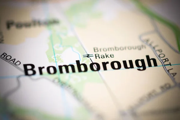 Bromborough Γεωγραφικό Χάρτη Του Ηνωμένου Βασιλείου — Φωτογραφία Αρχείου