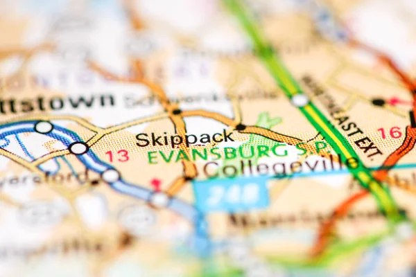 Salta Pennsylvania Eeuu Mapa Geográfico — Foto de Stock