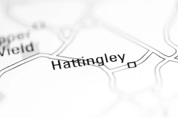 ハッティングリー 地理地図上のイギリス — ストック写真