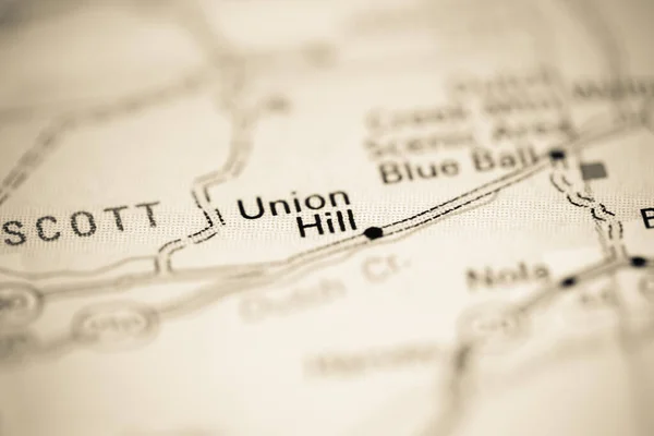 ユニオン アーカンソーだ 地理地図上のアメリカ — ストック写真
