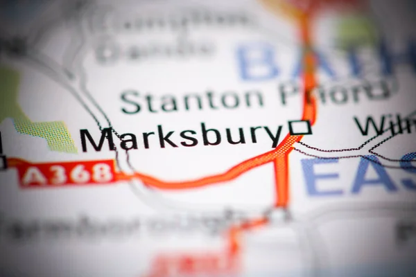 Marksbury Regno Unito Una Carta Geografica — Foto Stock