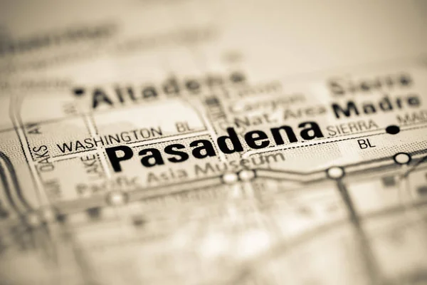 Pasadena Californië Usa Een Aardrijkskundekaart — Stockfoto