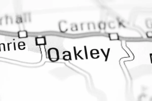 Oakley Mapa Geográfico Reino Unido — Fotografia de Stock