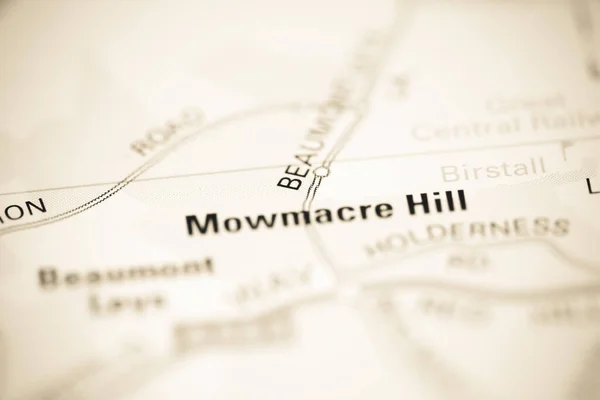 Mowmacre Hill Mapa Geográfico Del Reino Unido —  Fotos de Stock