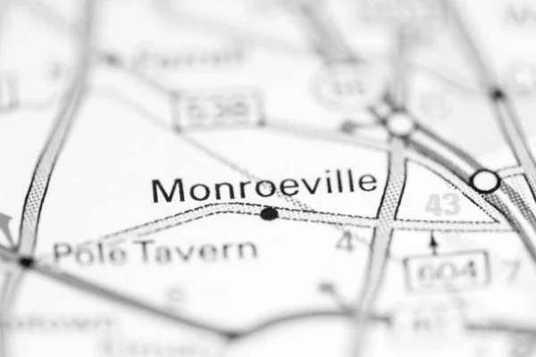 Monroeville Nueva Jersey Eeuu Mapa Geográfico — Foto de Stock