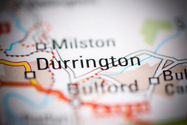 Durrington Regno Unito Una Carta Geografica — Foto Stock