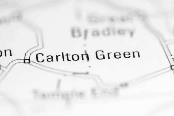 Карлтон Грін Велика Британія Географічній Карті — стокове фото