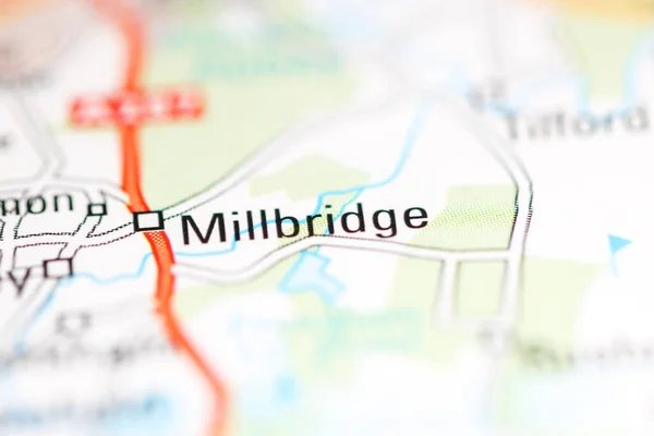 Millbridge Regno Unito Una Carta Geografica — Foto Stock