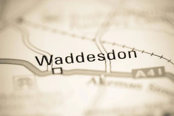 ワッデドン 地理地図上のイギリス — ストック写真