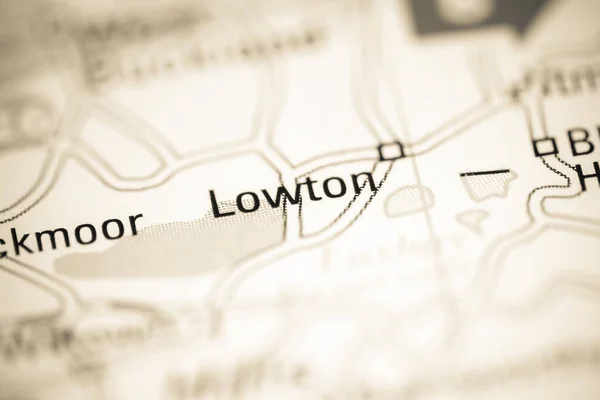 ロートン 地理地図上のイギリス — ストック写真