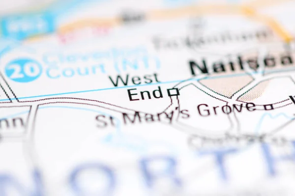 West End United Kingdom Geography Map — Stock Photo, Image