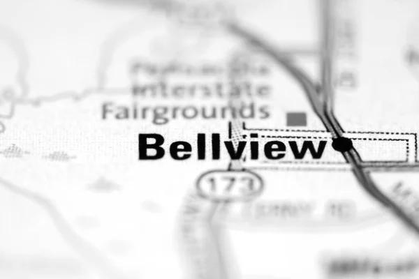 Bellview Geographical Map Usa — стокове фото