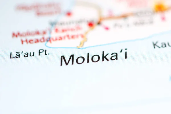 Moloka Hawai Eeuu Mapa Geográfico — Foto de Stock