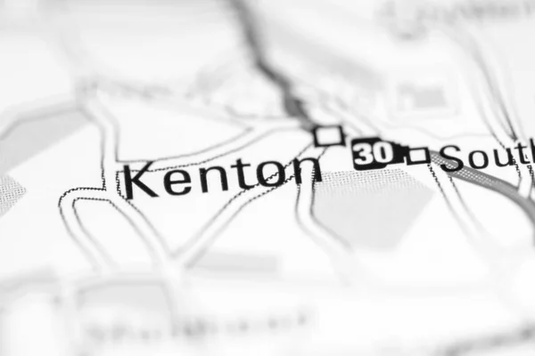 ケントン 地理地図上のイギリス — ストック写真