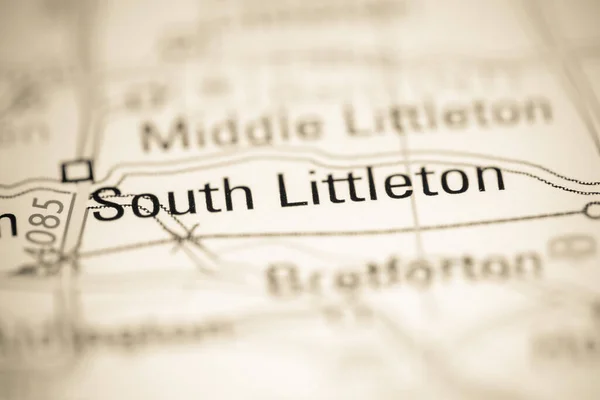 South Littleton Reino Unido Sobre Mapa Geografia — Fotografia de Stock