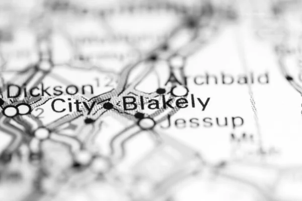 Blakely Pennsylvania Usa Geography Map — Stock Photo, Image