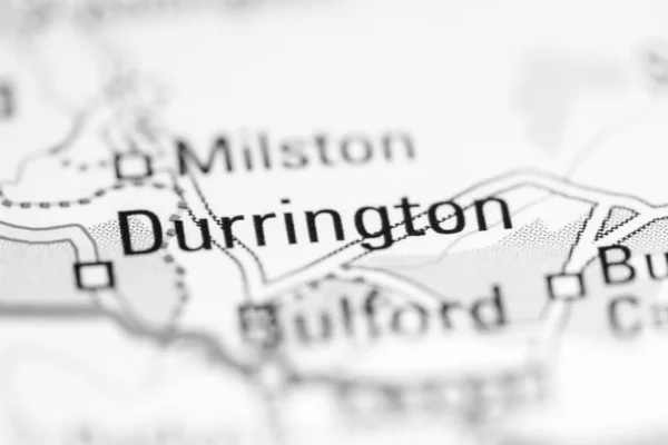 Durrington Regno Unito Una Carta Geografica — Foto Stock