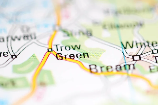 緑の矢だ 地理地図上のイギリス — ストック写真