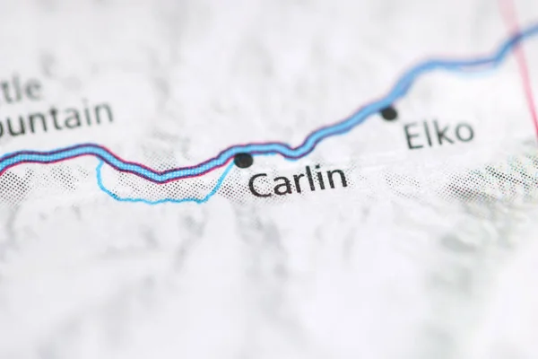 米国の地理地図上のカーリン — ストック写真