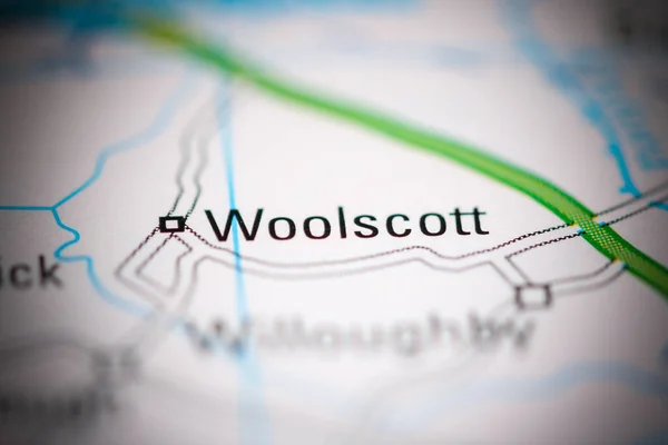 Woolscott Reino Unido Sobre Mapa Geografia — Fotografia de Stock
