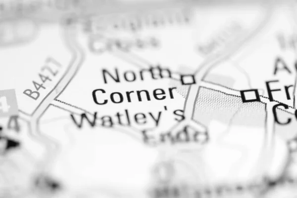 ノース コーナー 地理地図上のイギリス — ストック写真