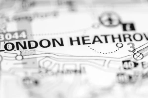 Londres Heathrow Reino Unido Mapa Geográfico — Foto de Stock