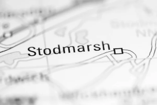 Stodmarsh Regno Unito Una Carta Geografica — Foto Stock