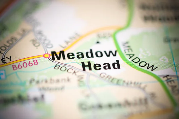 Meadow Head Geographical Map — 图库照片