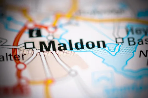 マルドン 地理地図上のイギリス — ストック写真