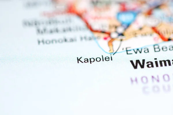 Kapolei. Hawaii. USA on a geography map