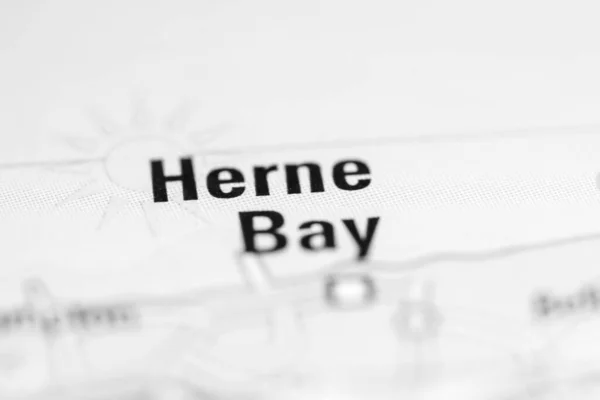 Herne Bay Förenade Kungariket Geografisk Karta — Stockfoto