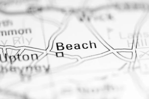 ビーチだ 地理地図上のイギリス — ストック写真