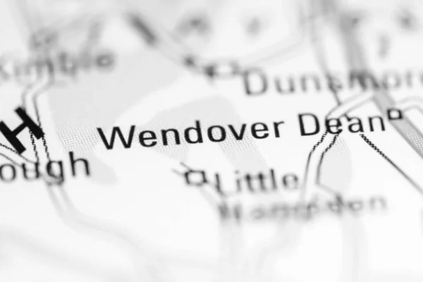 Wendover Dean Großbritannien Auf Einer Geografischen Karte — Stockfoto