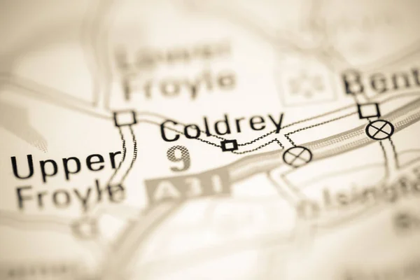 コルドリー 地理地図上のイギリス — ストック写真