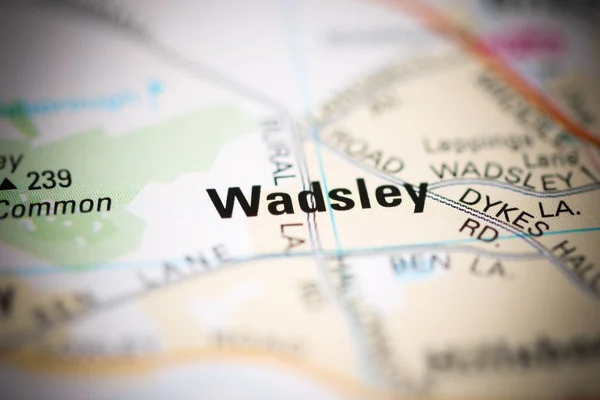 Wadsley Mapa Geográfico Reino Unido — Fotografia de Stock