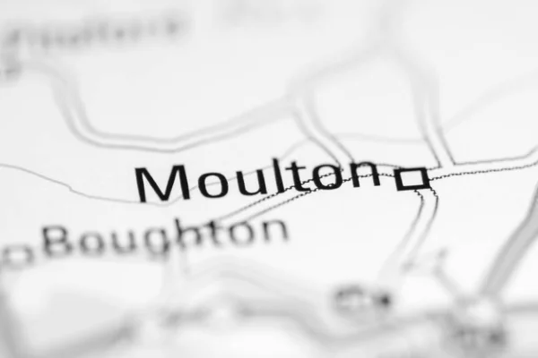 Мултон Велика Британія Географічній Карті — стокове фото