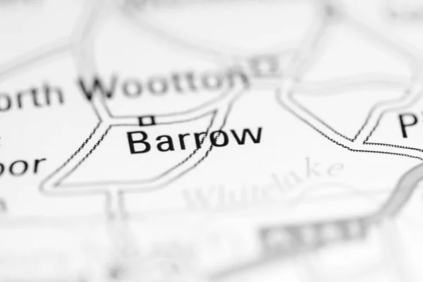 Barrow Reino Unido Sobre Mapa Geografia — Fotografia de Stock
