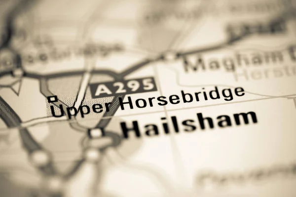 アッパー ホースブリッジ 地理地図上のイギリス — ストック写真