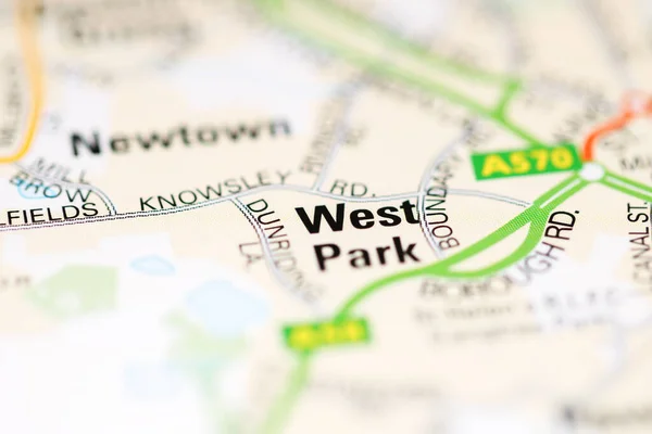 West Park on a geographical map of UK