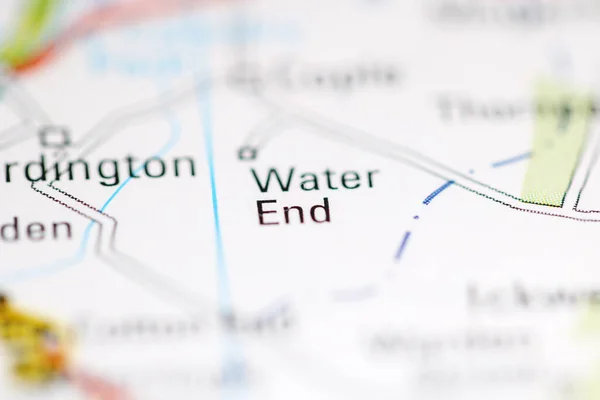 Water End Reino Unido Mapa Geográfico —  Fotos de Stock