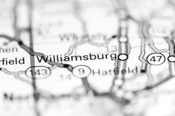 Williamsburg Massachusetts Eeuu Mapa Geográfico —  Fotos de Stock