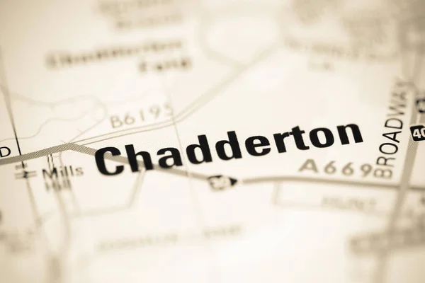Chadderton Географічній Карті Великої Британії — стокове фото