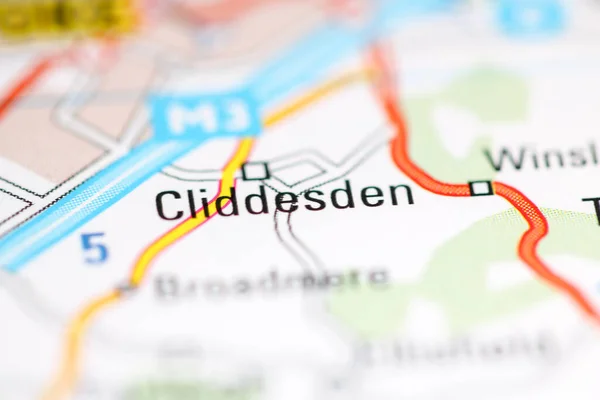 クリッデンだ 地理地図上のイギリス — ストック写真
