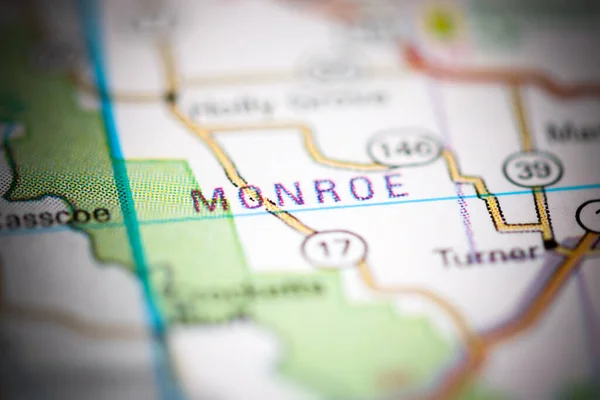 Monroe Arkansas Abd Coğrafya Haritasında — Stok fotoğraf